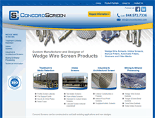 Tablet Screenshot of concordscreen.com